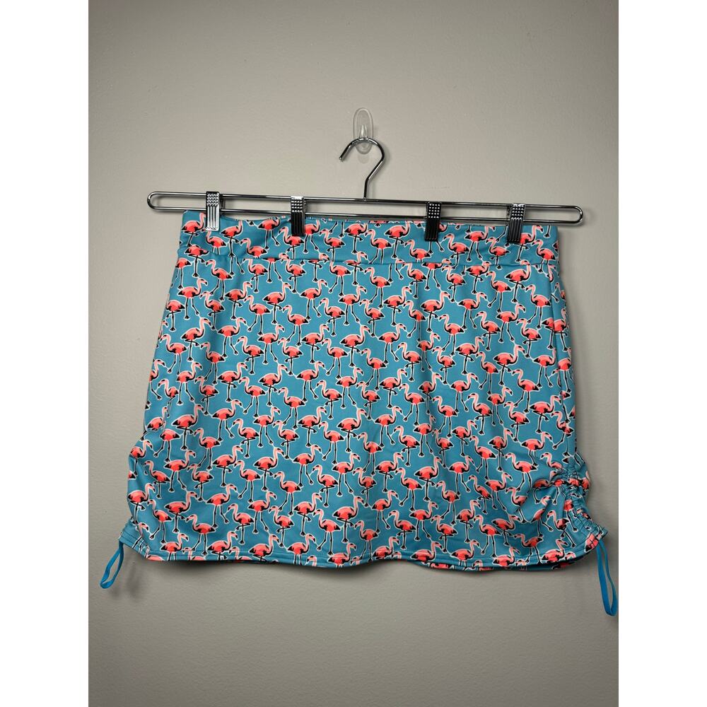 Zelos Women's Robin Egg Blue Skort Flamingos Golf Tennis Pickleball XL Active - Picture 9 of 11